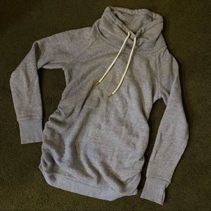 Light blue textured long sweater